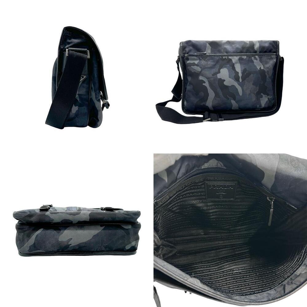 Prada Tessuto Black bag shoulder Camoflouge Black